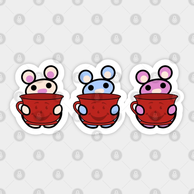 Three Chibis (Kool-Aid) Sticker by Village Values